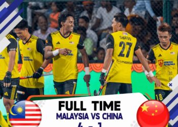 SKUAD hoki kebangsaan muncul pasukan ketiga terbaik Piala Asia 2025 selepas menewaskan China 4-1 dalam aksi penentuan tempat ketiga di Bihar, India, hari ini. - Ihsan Konfederasi Hoki Malaysia
