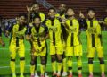 PEMAIN Perak meraikan kemenangan ke atas JDT 2 dalam perlawanan Liga A1 Semi-Pro 2025/26 di Stadium Majlis Bandaraya Pasir Gudang kelmarin. - UTUSAN/IHSAN PERAK FA