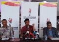 MOHD. Najwan Halimi (tengah) pada sidang akhbar penganjuran Sukma Selangor 2026 di Kompleks Belia dan Kebudayaan Selangor, Shah Alam, Selangor hari ini. - UTUSAN/ MOHAMAD NAUFAL MOHAMAD IDRIS