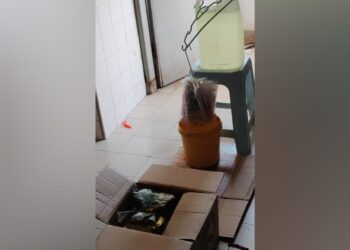 MINYAK masak peket bersubsidi dan plastik kosong antara yang ditemukan penguat kuasa KPDN ketika serbuan di sebuah restoran di Bukit Beruang, Melaka.