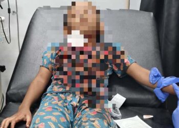 SEORANG kanak-kanak lelaki berusia enam tahun cedera dikelar dalam kejadian di Parit Raja, Batu Pahat, semalam dan kini dirawat di Hospital Sultanah Nora Ismail. - MEDIA SOSIAL
