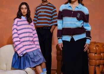 corak jalur jadikan penampilan tampak lebih muda dan 
segar.