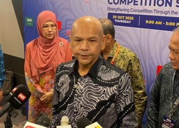 ARMIZAN Mohd. Ali ketika ditemui pemberita selepas merasmikan MyCC Competition Summit 2025 di Petaling Jaya hari ini.