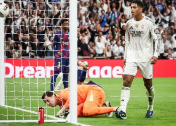 JUDE Bellingham meledak gol kemenan Real Madrid dalam aksi berdepan Barcelona.