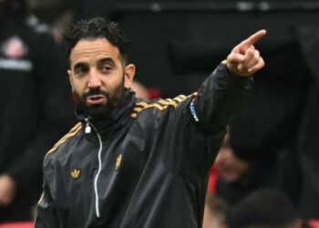 Ruben Amorim diberi tempoh tiga tahun untuk meletakkan Manchester United kembali menjadi pencabar utama bola sepak Eropah. - AFP