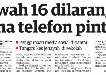 Keratan UTUSAN MALAYSIA 11 Oktober 2025.