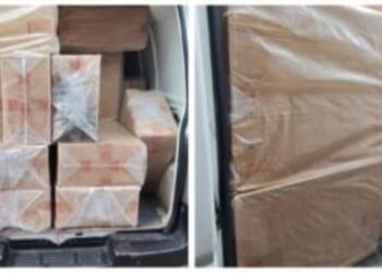 SEBAHAGIAN rokok tidak bercukai yang dirampas dalam satu operasi bersepadu, Ahad lalu.