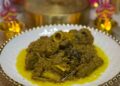 kambing cili hijau dengan kuah pekat enak dinikmati bersama nasi putih atau roti.