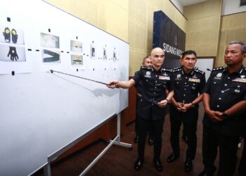 SHAZELI Kahar menunjukkan barang kes yang dirampas polis daripada suspek kepada pihak media di Ibu Pejabat Polis Kontinjen Selangor, Shah Alam, Selangor hari ini-UTUSAN/ AFIQ RAZALI