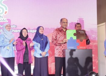 Hasnol Zam Zam Ahmad (dua dari kanan) merasmikan Konvensyen Inovasi Sosial 2025 di Kuala Lumpur, semalam