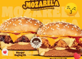 Burger Mozarela akan menjadi tumpuan penggemar keju seluruh negara apabila Burger King mengeluarkan menu baharu dengan gabungan empat keju.