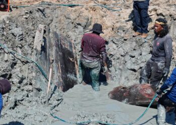 Tapak ekskavasi berkeluasan 12x12 meter itu kini memasuki fasa ketiga kerja penyelamatan oleh Jabatan Warisan Negara (JWN) bersama Kerajaan Negeri Melaka melalui Perbadanan Muzium Melaka (Perzim).