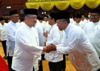 TUANKU Syed Faizuddin Putra Jamalullail pada majlis perasmian Muzakarah Penolong Pendaftar Perkahwinan Orang Islam Negeri Perlis Tahun 2025 di Kangar, Perlis.-UTUSAN