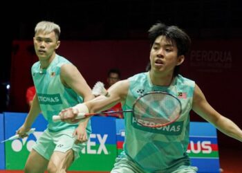 Man Wei Chong-Tee Kai Wun memasang impian untuk beraksi di Jelajah Dunia Akhir walaupun menyedari berdepan dengan saingan sengit daripada rakan beregu yang lain. - UTUSAN/ISKANDAR ISHAK