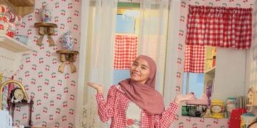 Gaya hiasan vintaj, shabby chic, cottagecore dan gingham mencerminkan personaliti pemilik rumah yang ceria, nostalgik dan damai.
