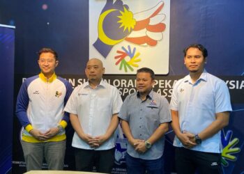 Presiden Persatuan Sukan Orang Pekak Malaysia (MSDeaf), Dr. Ong Shin Ruenn pada siding akhbar di pejabat MSDeaf di ibu kota, hari ini.