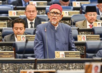 Abdul Hadi Awang ketika membahaskan Rang Undang-undang (RUU) Perbekalan 2026 di Dewan Rakyat semalam. – JABATAN PENERANGAN