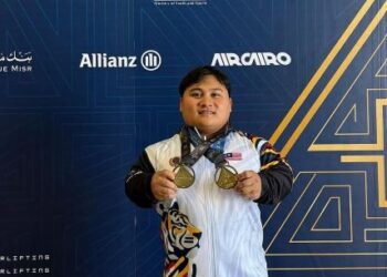 Bonnie Bunyau Gustin berjaya mempertahankan pingat emas di Kejohanan Dunia Powerlifting 2025. - IHSAN MSN