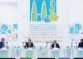 STEPHAN Fasshauer (dari kiri), Fabrizio D’Ascenzo, Fernando Gabriel Perez dan Alison van Keulen pada Forum Keselamatan Sosial Dunia 2025 di Pusat Konvensyen Kuala Lumpur, semalam. – UTUSAN/SHIDDIEQIIN ZON