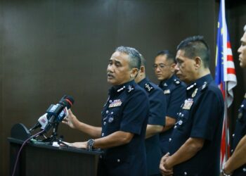 ADZLI Abu Shah pada sidang akhbar di IPK Kedah, Alor Setar. - UTUSAN/ SHAHIR NOORDIN