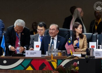 ANWAR Ibrahim semasa Sidang Kemuncak G20 di Republik Afrika Selatan. PEJABAT PERDANA MENTERI