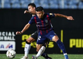 ARIF Aiman Hanapi semakin mendapat pengiktirafan dalam kalangan warga bola sepak dan peminat sukan tanah air. - IHSAN JOHOR SOUTHERN TIGERS