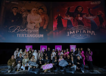 KUALA LUMPUR 4 NOVEMBER 2025 - Sidang media drama Bahagia Yang Tertangguh dan Impiana yang diadakan di Dadi Cinema Pavilion hari ini. / M. FIRDAUS M. JOHARI