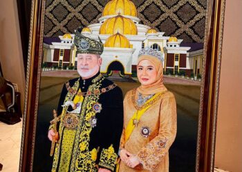 karya Muhammad Darwisy Mustafani yang menghiasi ruang di Istana Negara.