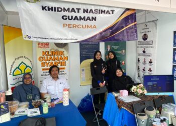 PERSATUAN Guaman Syarie Malaysia Pahang 
(PGSMP) melaksanakan program Klinik Guaman Percuma sempena Karnival Hari Penjaja dan Peniaga Kecil 2025 peringkat kebangsaan di Lurah Semantan di Temerloh, Pahang.