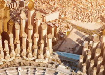 PEMBANGUNAN King Salman Gate secara keseluruhannya merangkumi keluasan lantai kira-kira 12 juta meter persegi.