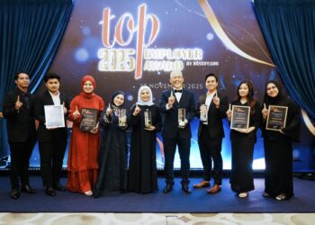 YAYASAN Pahang meraih empat anugerah utama dalam Top Employer Awards 2025 yang berlangsung di St. Regis Kuala Lumpur.