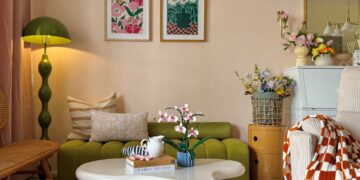 Konsep Dopamine Decor penuh warna, bertenaga dan membangkitkan emosi positif.