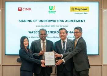 WASCO Greenergy Berhad menandatangani perjanjian pengunderaitan untuk tawaran awam permulaannya (IPO) di Pasaran Utama Bursa Malaysia.