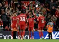 PENYERANG Liverpool, Mohamed Salah merikan jaringan  peribadinya ke-250 bersama The Reds pada masa kecederaan separuh masa pertama, menjadikannya pemain ketiga dalam sejarah kelab mencapai angka berprestij itu.-AFP