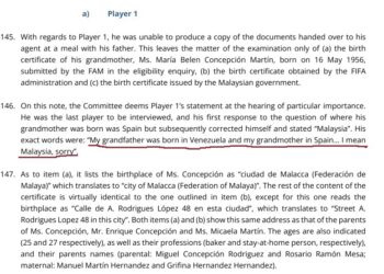 ANTARA 'motivated decision' atau alasan bertulis penuh setebal 64 muka surat yang dikeluarkan Jawatankuasa Rayuan badan induk dunia itu.