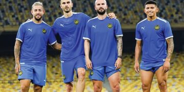 TUJUH pemain warisan Harimau Malaya kekal digantung termasuk dari kiri, Holgado, Irazabal, Figueiredo dan Machuca.