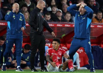 Sean Dyche (kanan). - AFP