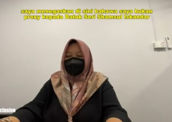 TANGKAP layar video tular menunjukkan Sofia Rini Buyong memberikan kenyataan berkait dakwaan melibatkannya.