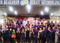 SEBAHAGIAN murid Pendidikan Khas bergambar bersama guru dan jawatankuasa Persatuan Mencegah Dadah Kebangsaan (PEMADAM) daerah Kuala Muda sempena Program Minggu Anti Dadah 2025 di Sungai Petani, Kedah baru-baru ini. – UTUSAN/ABD RAZAK OSMAN