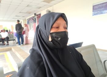 MARLIANA Awang ditemui di pekarangan Jabatan Forensik HSB di Alor Setar, Kedah.