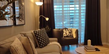 rona lembut memberikan suasana moden dengan sedikit percikan elegan.