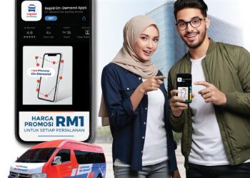RAPID Penang akan menggunakan aplikasi tempahan baharu ‘Rapid On-Demand’ mulai 15 November ini.-GAMBAR/RAPID PENANG