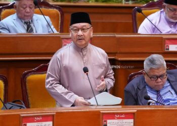 MD. Anizam Abdul Rahman semasa  Persidangan Kali Ketiga Bagi Tempoh Penggal Ketiga Dewan Undangan Negeri (DUN) Kelantan (Belanjawan) di Kota Darulnaim, Kota Bharu, Kelantan hari ini-IHSAN UPKN.