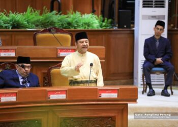 MOHD. Nassuruddin Daud semasa semasa Persidangan Kali Ketiga Bagi Tempoh Penggal Ketiga Dewan Undangan Negeri (DUN) Kelantan (Belanjawan) di Kota Darulnaim, Kota Bharu, kelantan hari ini-IHSAN DATO PANGLIMA PERANG.