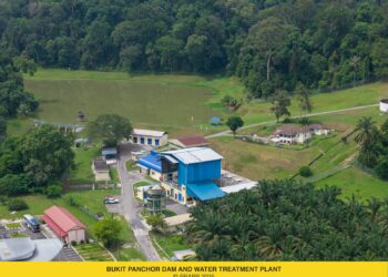 EMPANGAN Bukit Panchor dan Loji Rawatan Air (LRA) Bukit Panchor terletak di daerah Seberang Perai Selatan (SPS) di Pulau Pinang.-GAMBAR/PBAPP