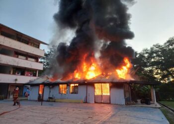 STOR sebuah sekolah di Jalan 3, Bangi yang musnah terbakar hari ini