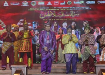 PEMENTASAN teater muzikal Sulalatus Salatin 2.0 mengimbau kisah dalam sejarah Melayu.