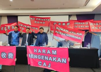 SIDANG akhbar GM Aero Support Sdn. Bhd. berkenaan caj kenderaan bagi akses ke Genting Highlands di Kuala Lumpur, hari ini.