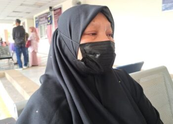 MARLIANA Awang ditemui di pekarangan Jabatan Forensik HSB di Alor Setar, Kedah.