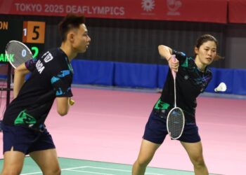 Edmund Teo-Boon Wei Ying menghadiahkan pingat gangsa buat Malaysia pada aksi penentuan tempat ketiga dan keempat Sukan Deaflympics 2025 di Keio Arena Tokyo, semalam. - IHSAN MSDEAF